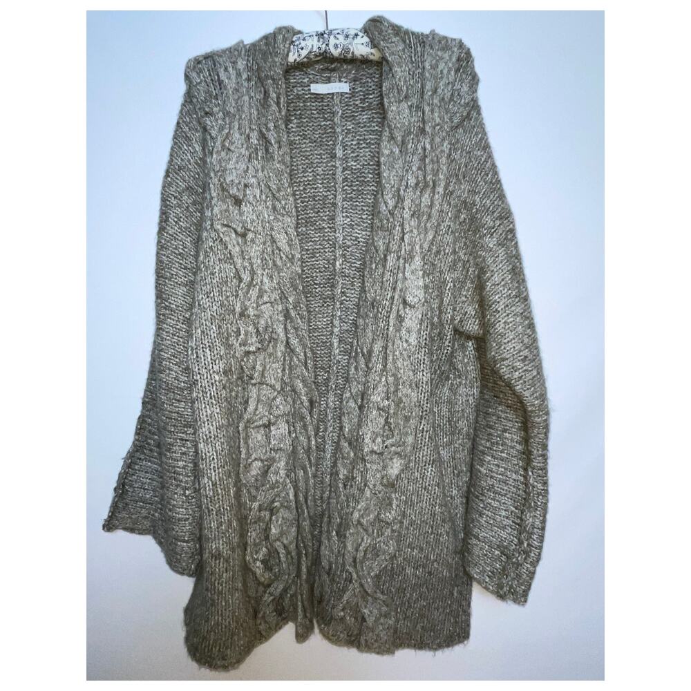 Hinge Cotton‎ Blend Cardigan - Size 1 (L) - Cozy Loose Fit & Soft!